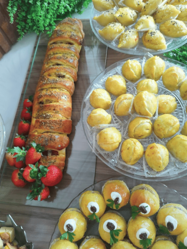 Buffet na Tábua de 1 metro - Recepção para 10 a 12 Pessoas
